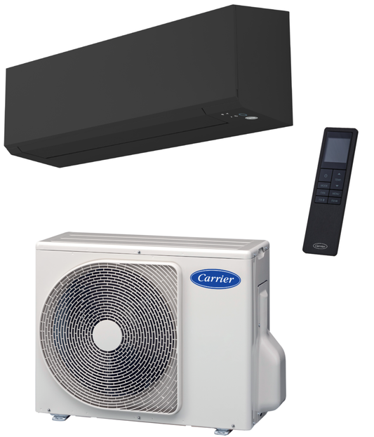Carrier  Single-Split-System 40/38 WHH025 schwarz mit Outdoor Unit HTM R32 2,5kW